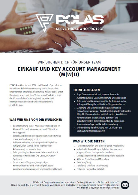 Stellenausschreibung Einkauf KeyAccount