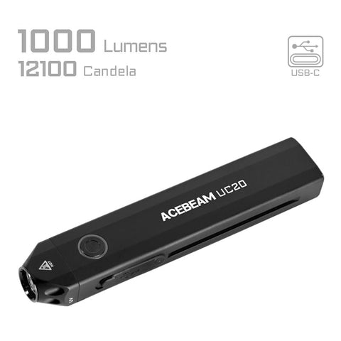 ACEBEAM UC20 UV EDC Flat Taschenlampe 1000 Lumen