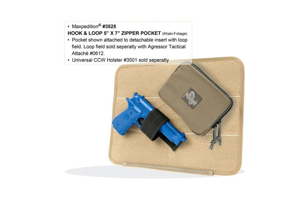 Maxpedition Hook-and-Loop 5 x 7 Zipper Pocket