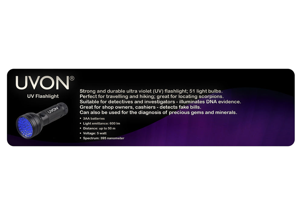 UV Taschenlampe UVON