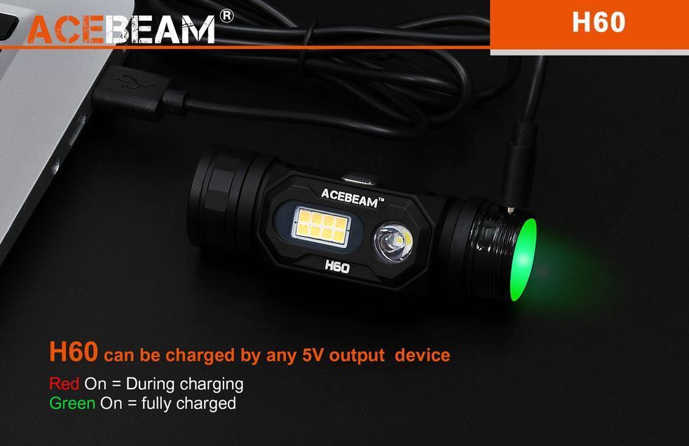 ACEBEAM H60 Stirnlampe mit 1.250 Lumen