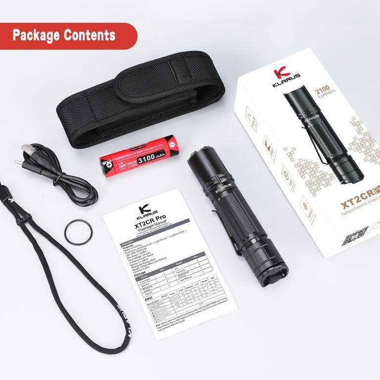 Klarus XT2CR Pro LED Taschenlampe