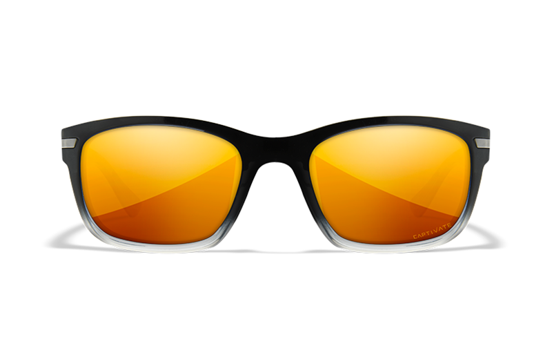 WileyX Helix Black/Transparent (CAPTIVATE™ Polarisierend Bronze Gläser)
