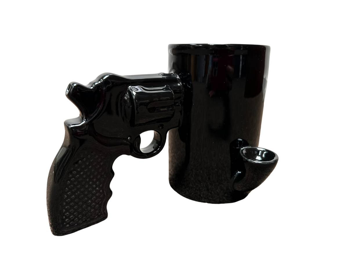 Smok'n Gun Revolver Mug - black