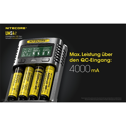 Nitecore UMS4 USB-Schnell-Ladegerät
