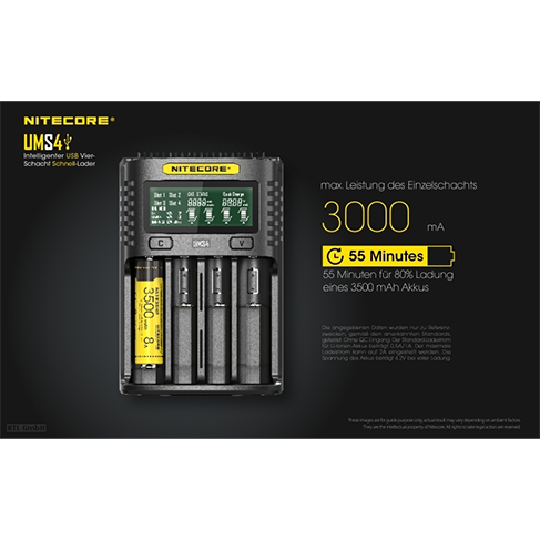 Nitecore UMS4 USB-Schnell-Ladegerät