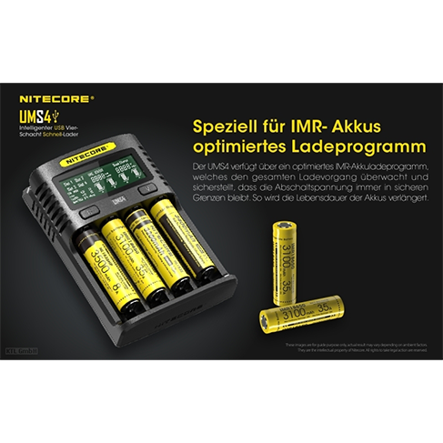 Nitecore UMS4 USB-Schnell-Ladegerät