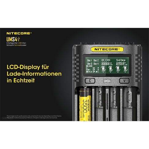 Nitecore UMS4 USB-Schnell-Ladegerät