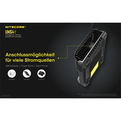 Nitecore UMS4 USB-Schnell-Ladegerät