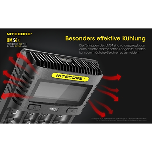 Nitecore UMS4 USB-Schnell-Ladegerät