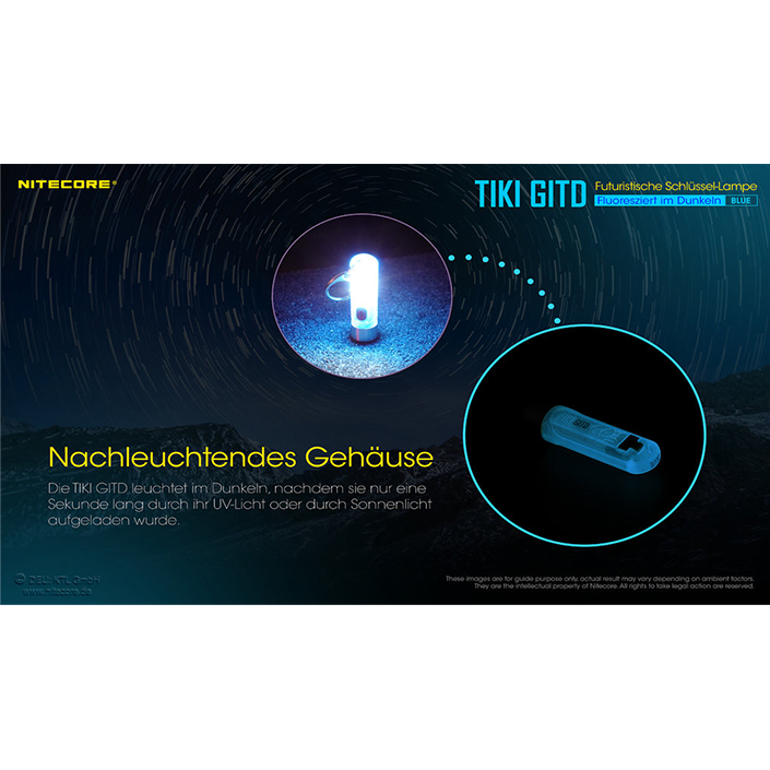 Nitecore TIKI GITD Blue