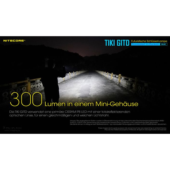 Nitecore TIKI GITD Blue