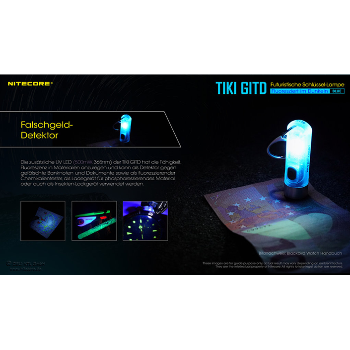 Nitecore TIKI GITD Blue