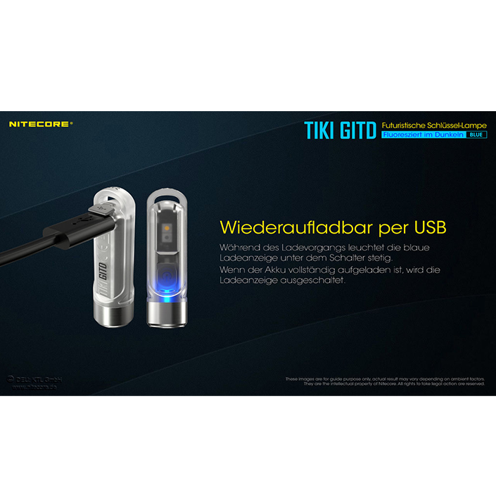 Nitecore TIKI GITD Blue