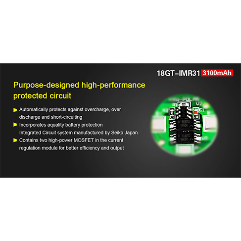 Klarus 18GT-IMR Akku 3100 mAh