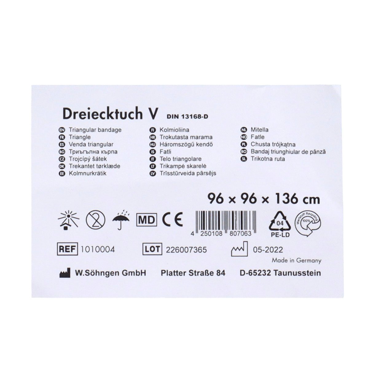 Söhngen triangular scarf VA