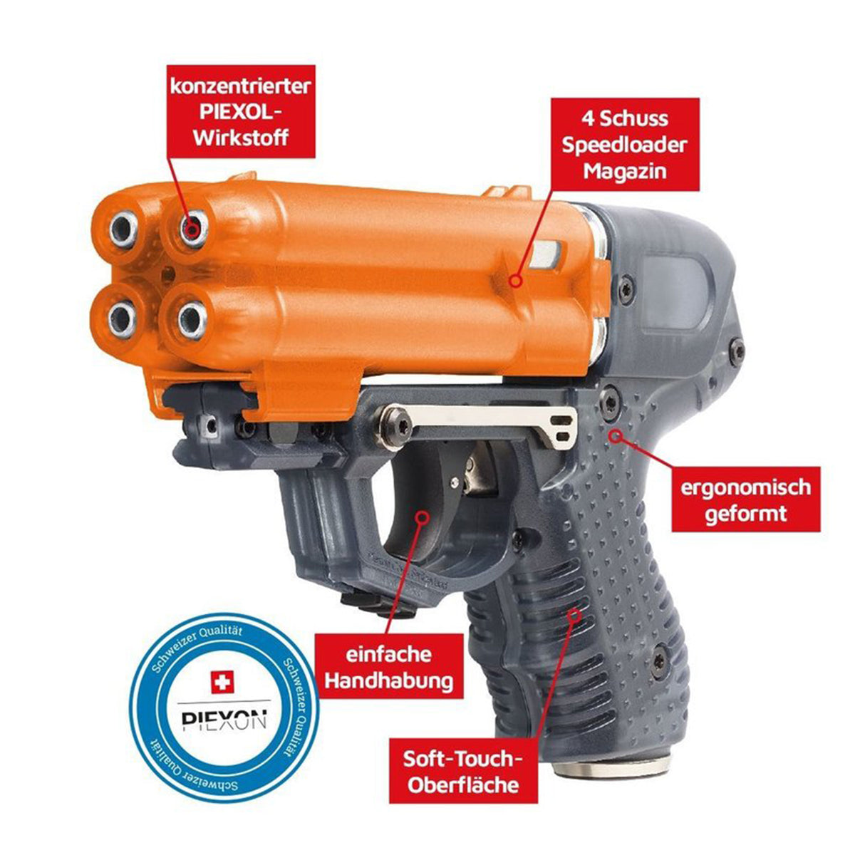 Pfefferspray Abschussgerät Jet Protector JPX6 mit Laser