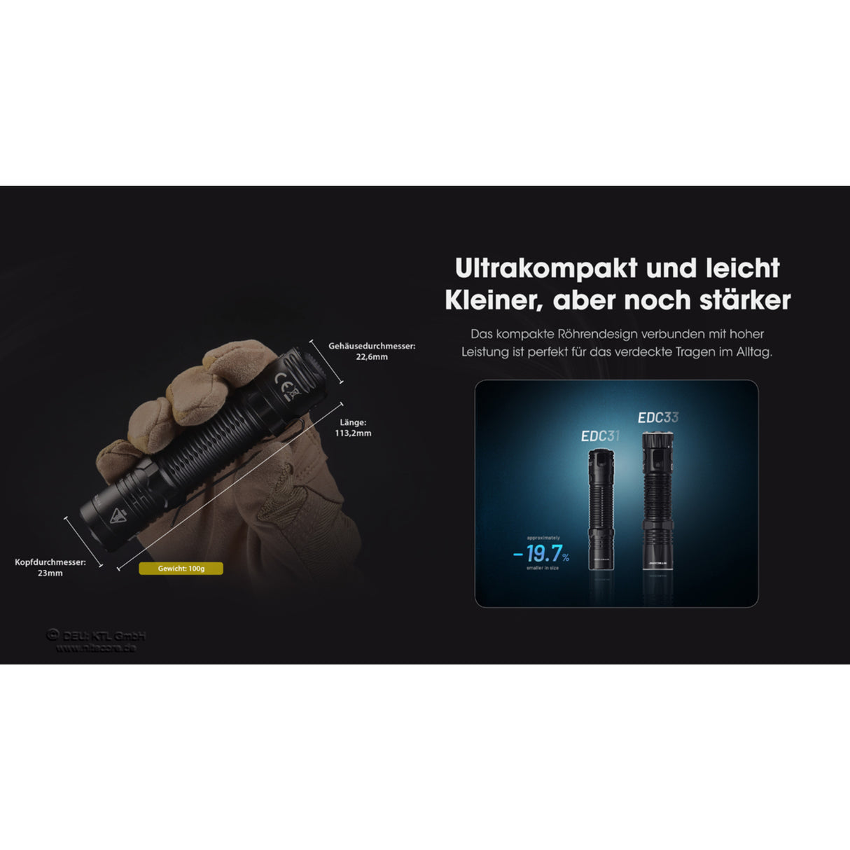 Nitecore EDC31 - 3500 lumens