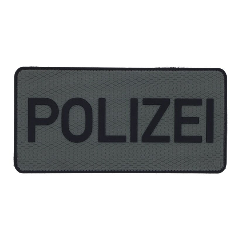 JTG Rückenschild Polizei Patch, steingrau-oliv-0