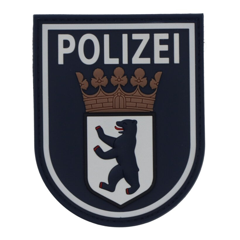 Rubberpatch Polizei Berlin - Polizeiblau