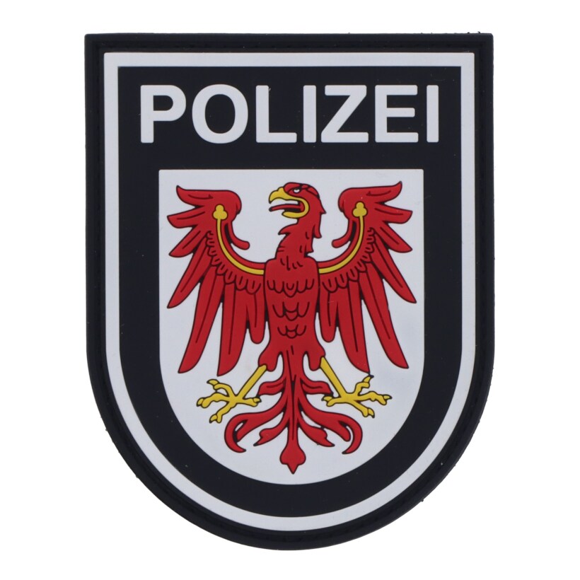 Rubberpatch Polizei Brandenburg - farbig