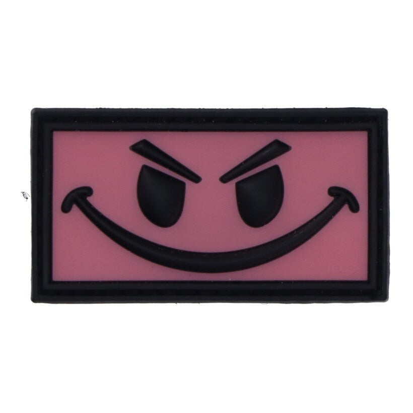 JTG Evil Smile Rubber Patch - pink/black