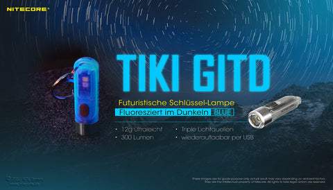 Nitecore TIKI GITD Blue