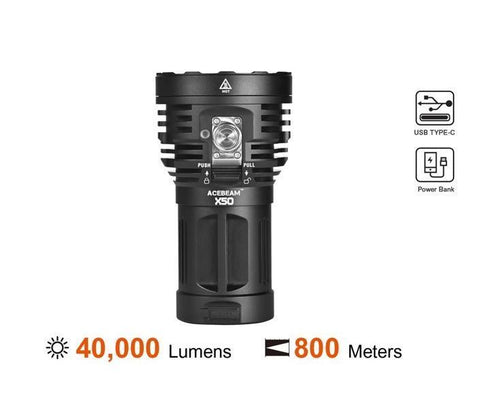 Acebeam X50 handheld lamp