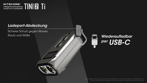 Nitecore TINI 2 Titanium - 500 Lumen