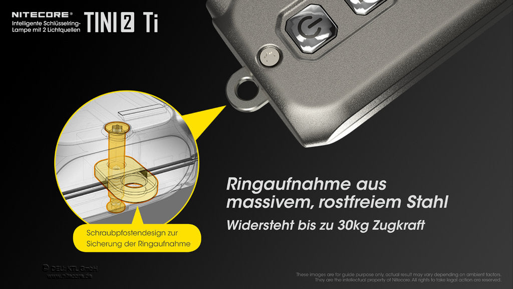 Nitecore TINI 2 Titanium - 500 Lumen