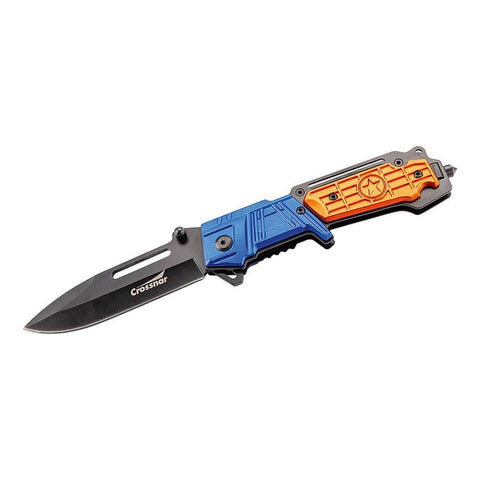 Crossnar rescue knife