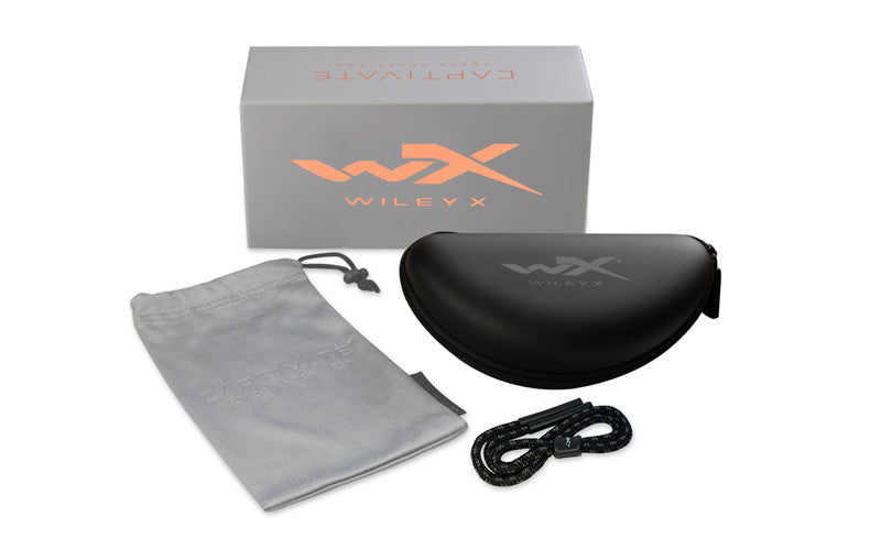 WileyX Helix Black/Transparent (CAPTIVATE™ Polarisierend Bronze Gläser)
