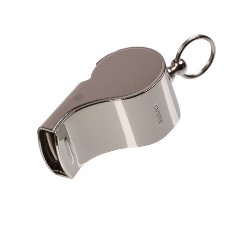 Metal traffic controller whistle