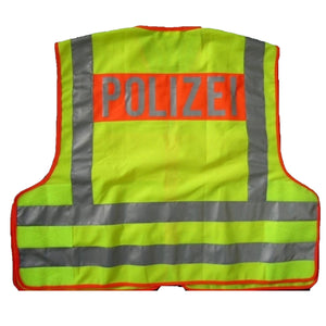 Warnweste POLIZEI - orange/gelb