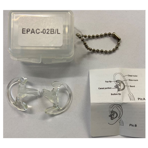 Earmould ear fit transparent (pack of 2)