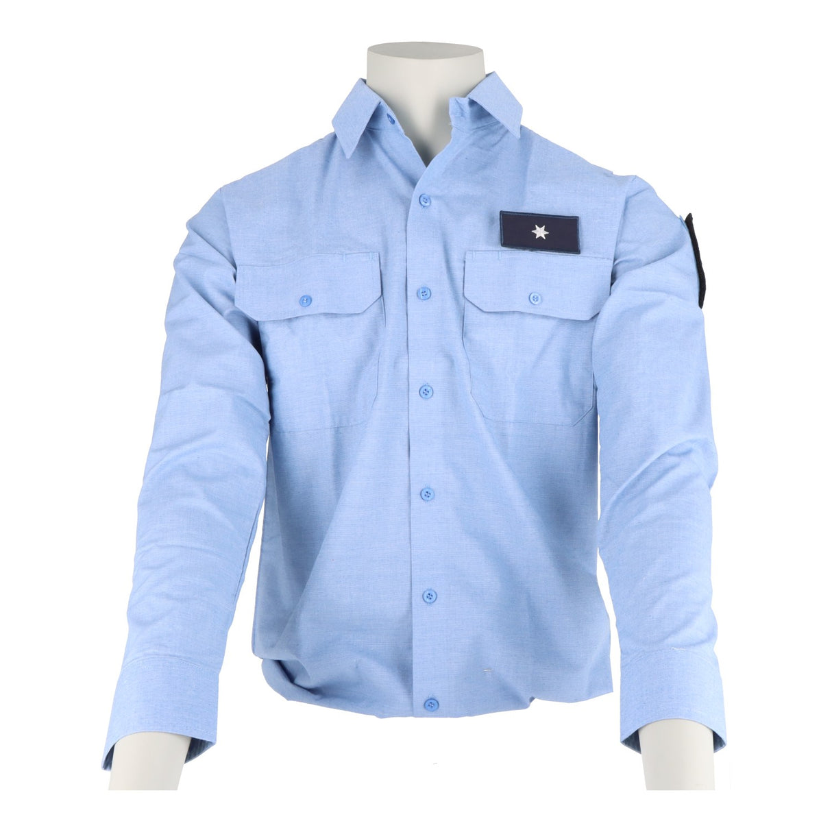 Service shirt POLAS light blue (long sleeve)