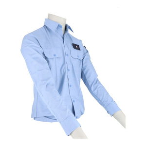 Service shirt POLAS light blue (long sleeve)