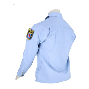 Service shirt POLAS light blue (long sleeve)