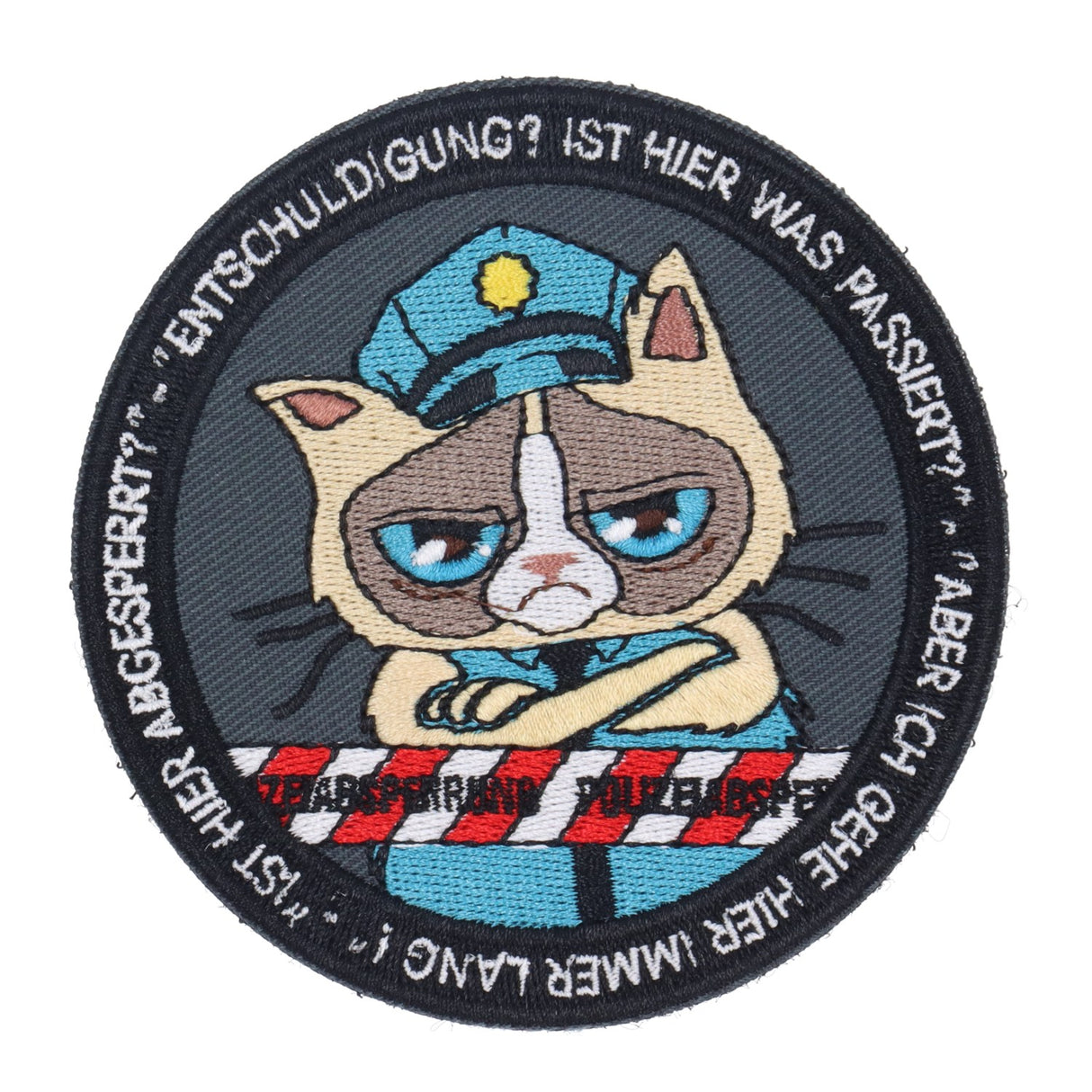 Polizeikatze Textil Patch