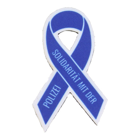 Police solidarity ribbon textile patch