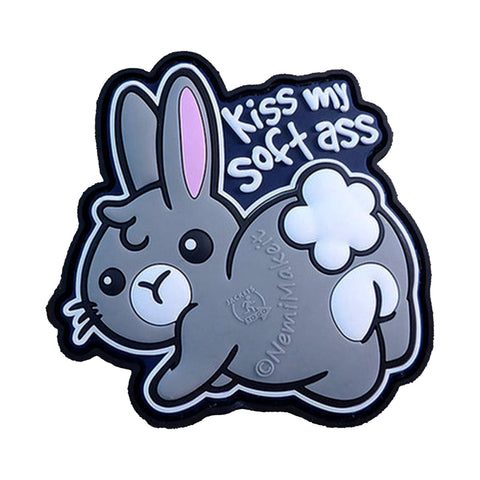 JTG KISS MY SOFT ASS 3D Rubber Patch