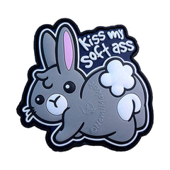 JTG KISS MY SOFT ASS 3D Rubber Patch