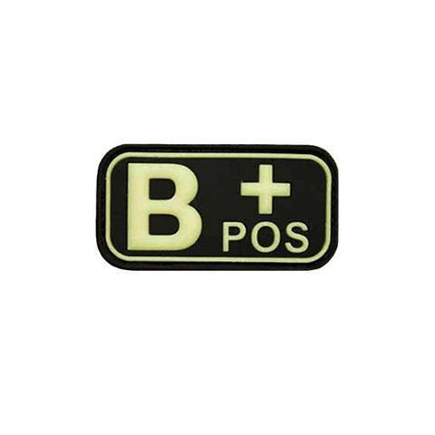 JTG - Blood group patch B POS-(glow in the dark)
