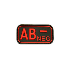 JTG blood group patch AB NEG, blackmedic