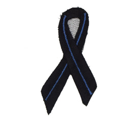 POLAS® Patch Schleife thin blue line gestickt