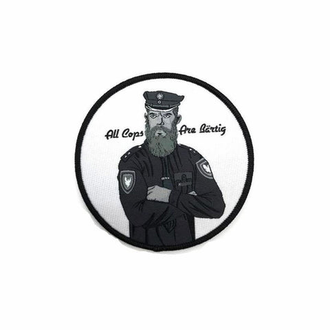 POLICE MEMES SHOP Textile Patch Bearded Cop