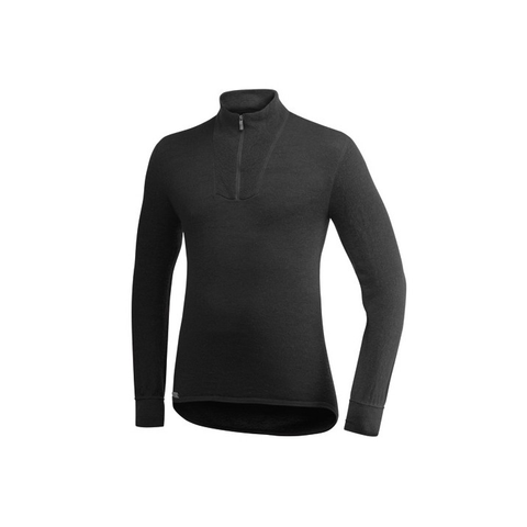 Woolpower roll neck sweater black 200g