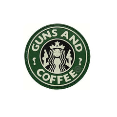 5ive Star Morale Patch-Guns and Coffee green