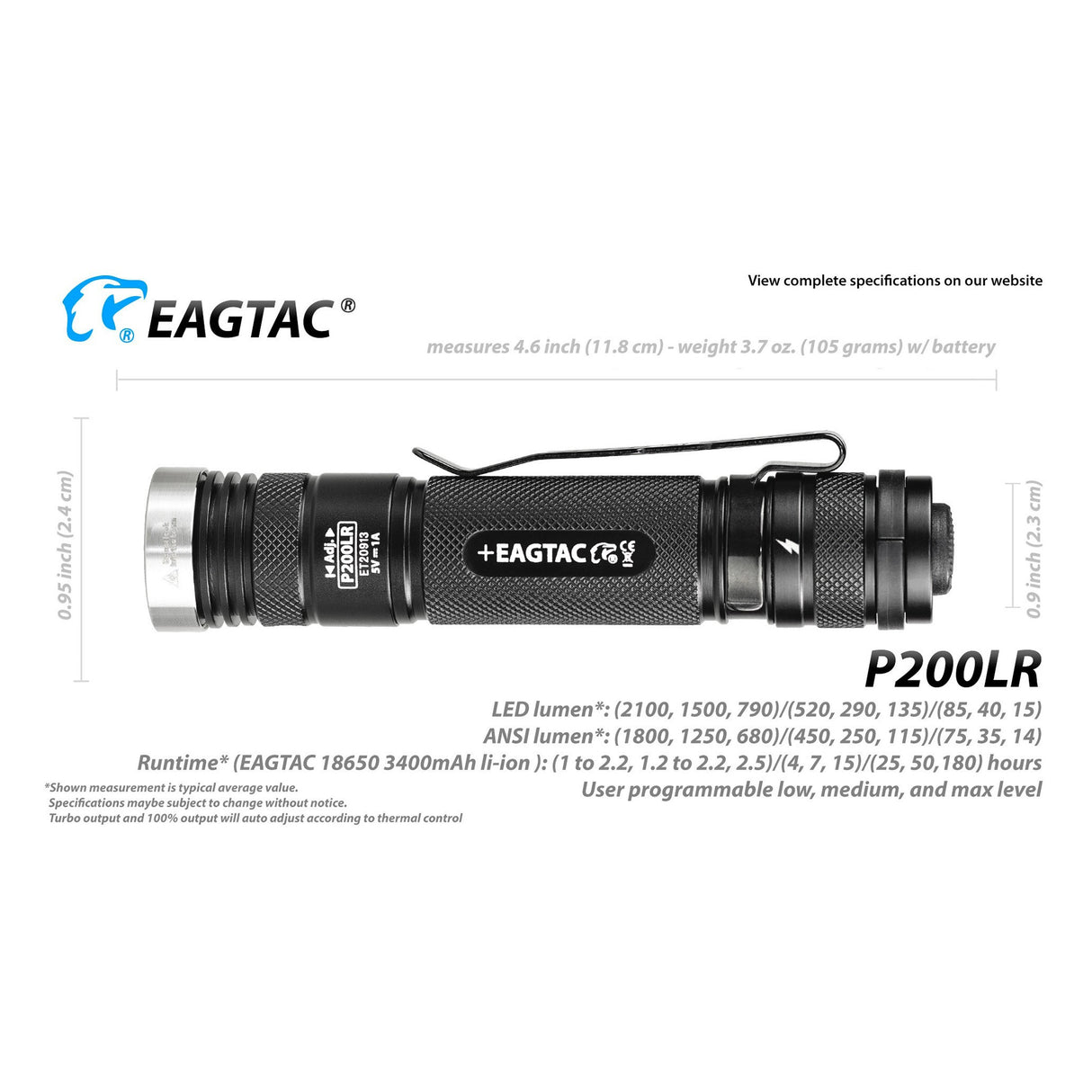 EAGTAC P200LR-Luminus SST40