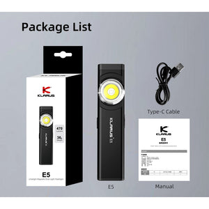 KLARUS E5 Multifunctional EDC Lamp - Black